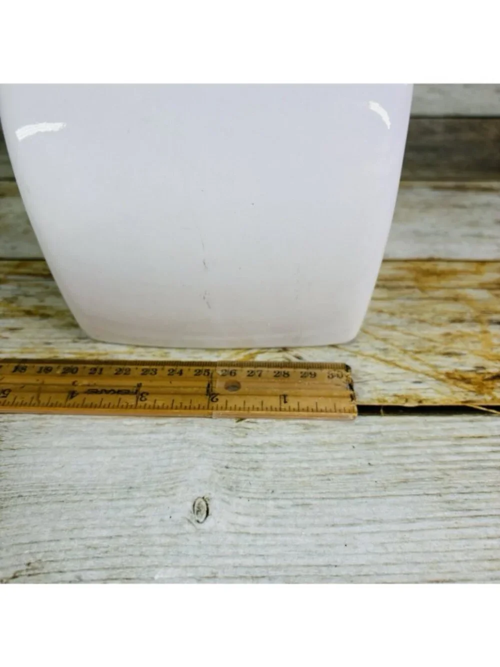 Vintage EUROPEAN COFFEEHOUSE White Gold Letters Ceramic Airtight 8.5